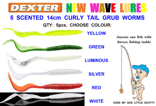 Scented 14cm curly tail - scented,