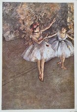 Ballet Rehearsals, Vintage Postcard of an Edgard Degas Painting Postmark 1964