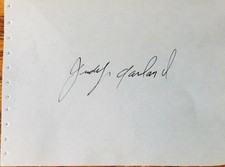 JUDY GARLAND SIGNED