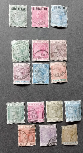 Stamps gibraltar lot 16 - gibraltar,