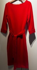 Hobbs Red Jersey Dress with