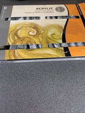 24 x 12ml TUBES ACRYLIC PAINT DALER ROWNEY USED but free flowing tubes