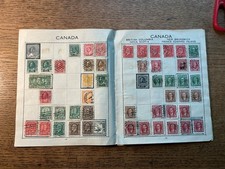 323 Canada Stamps On Album