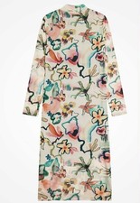 FRED PERRY AMY WINEHOUSE PRINTED MESH MOCK NECK DRESS SILKY PEACH NEW  SIZE 12