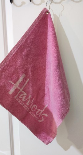 Harrods golf towel with hook - golf,