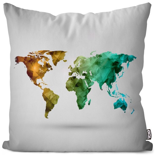 World map cushion cover - world,