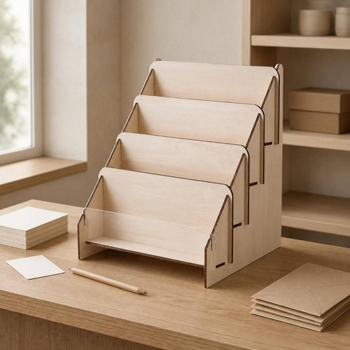 Tier wooden greeting - 4-tier,