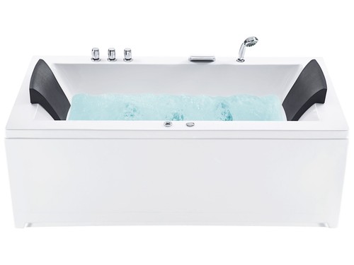Right hand whirlpool bath with - bath,