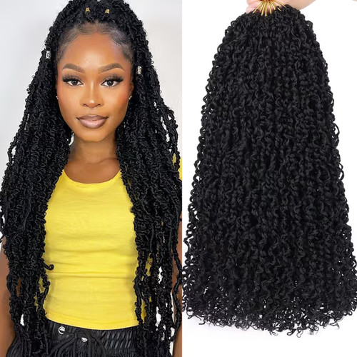Pre looped crochet hair pack - pre-looped, 8-pack