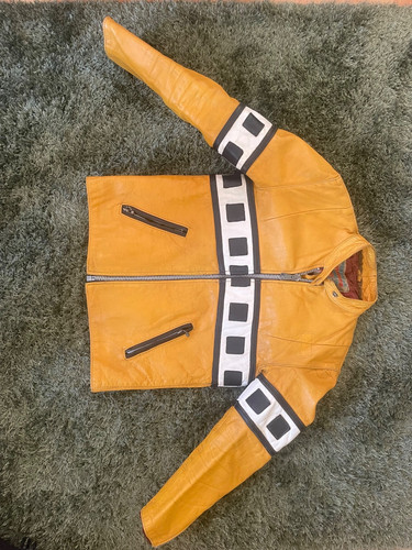Vintage ladies yellow leather - vintage,
