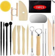 19pcs Pottery Clay Tools