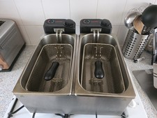 Caterlite Light Duty Twin Tank Twin Basket Electric Fryer 2x2kW - GG199