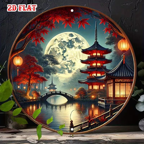 Japanese pagoda hanging sign - japanese,