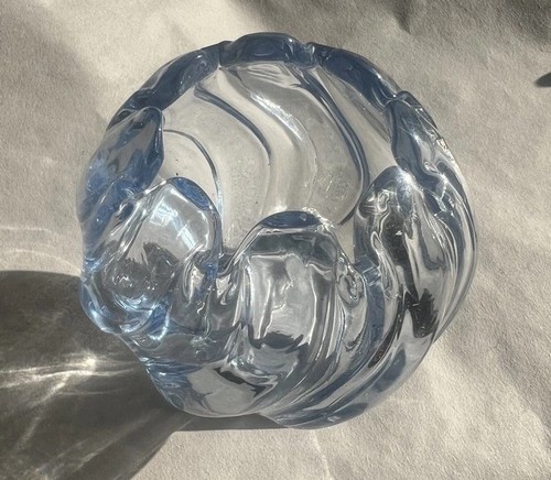 Vintage blue glass bagley - vintage,
