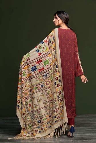 Nishat linen unstitched - linen, 3
