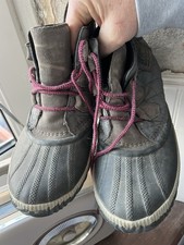 Sorel Women’s Out N About Duck Boots In Grey - Size 7.5 Uk 40.5 EU Used