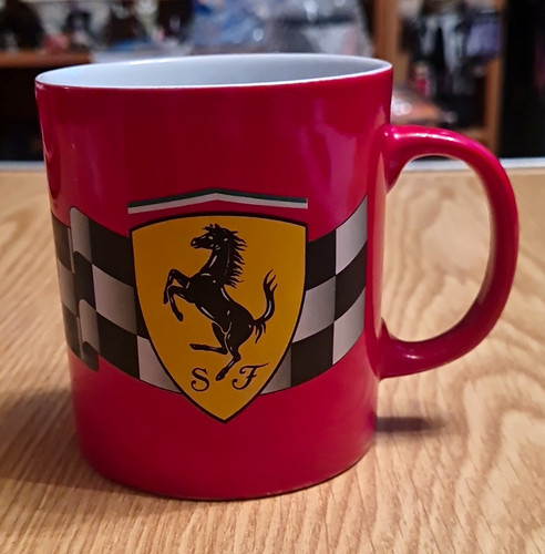 Ferrari red ceramic mug - ferrari,