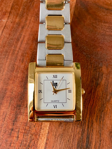 Lip quartz watch gold steel - quartz,