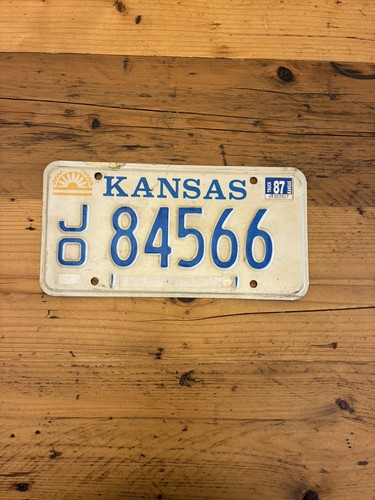 Vintage kansas car license - kansas,