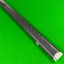 Cuephoria 1 one Piece Snooker Pool Cue Case Slim Twin 2-lane Polished Crome Ends
