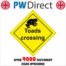 TR560 TOADS CROSSING SIGN
