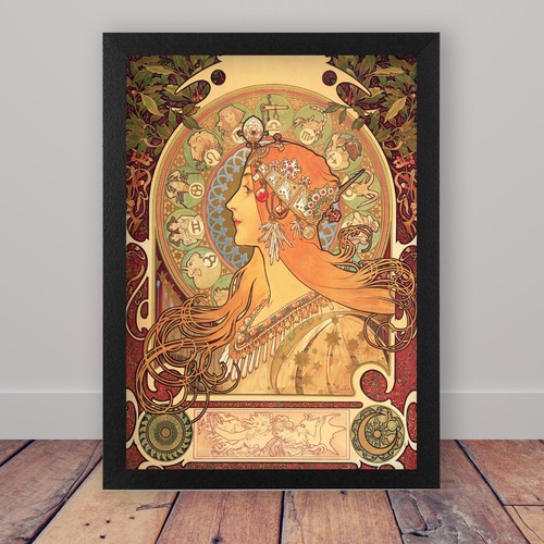 Framed zodiac vintage alphonse - zodiac,