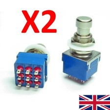 2 X GUITAR PEDAL SWITCH 3PDT