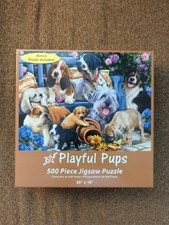 Playful Pups 500 pc 24" X 18"