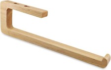 SAUNNIHEN Wooden Kitchen Roll Holder Under Cabinet, Self Adhesive Paper Towel H