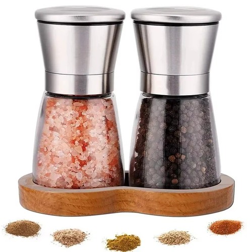 2pcs salt pepper grinder set - 2pcs,