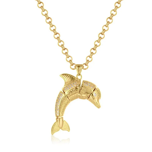 Women 9ct gold dolphin - women,