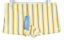 HARMONT & BLAINE Men's ~W33 Orange Striped Swim Shorts Summer Poolwear Beach *
