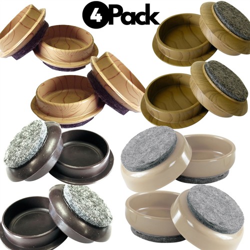 Round felt castor cups 44mm - round,