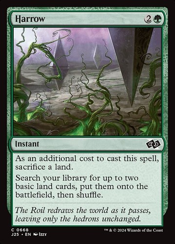 Mtg harrow nm - harrow, (j25)