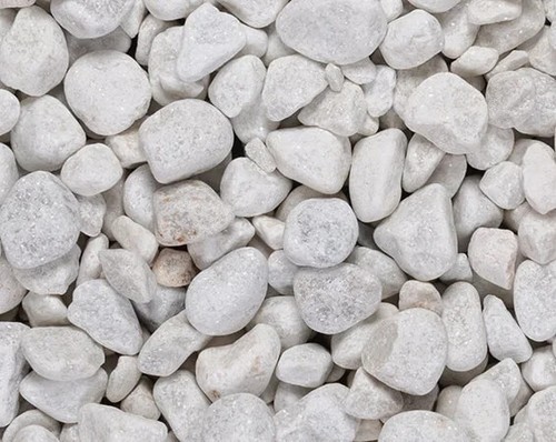 White pebbles 40mm - white,