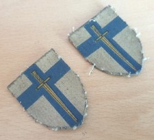 WW2 British 2nd Army Divisional Shoulder Patches Pairing 1942-45
