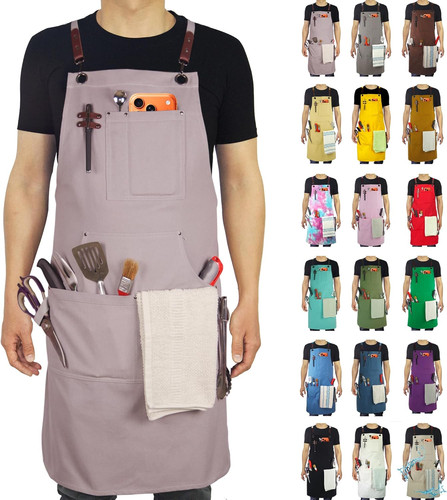 Kitchen apron cotton canvas - apron,,