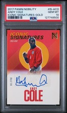 Panini Nobility Andy Cole Auto
