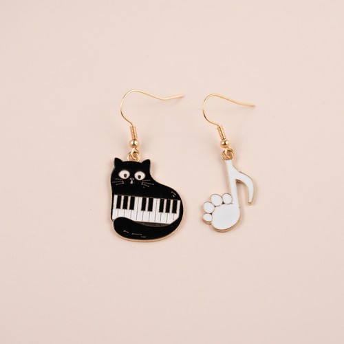 Cute black cat - black,