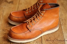 Redwing Red Wing 875 Tan Brown Leather Derby Boots Shoes Men's UK 9.5 US 10.5