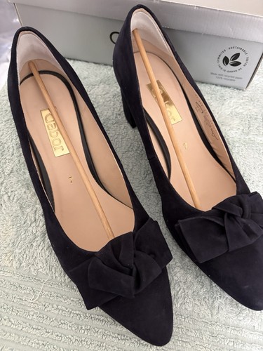 Gabor suede shoes navy size - gabor,