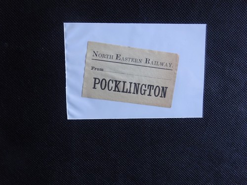 Pocklington luggage label - pocklington,