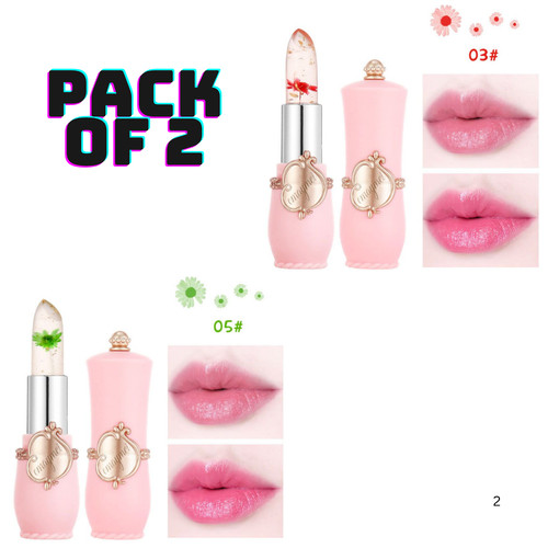 Crystal jelly lip balm flower - crystal,