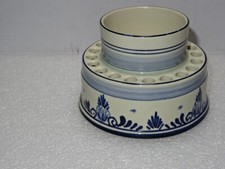 Unusual Blue And White Pot