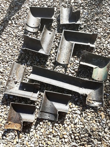 Vintage cast iron drain - cast,