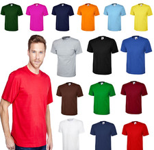 Men's Plain T-Shirt Size XS to