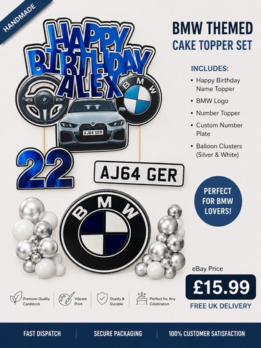 Bmw themed happy birthday - bmw,