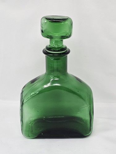 Empoli glass green bottle - empoli,
