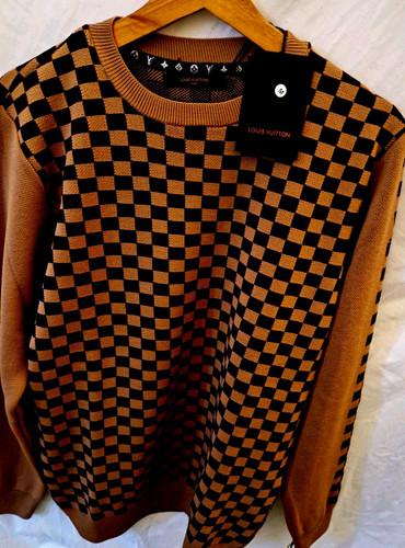 Louis vuitton men check knit - louis,
