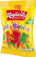Maynards Bassetts Jelly Babies, Fruity & Chewy Classic Sweets, 165 g (Pack of 1)